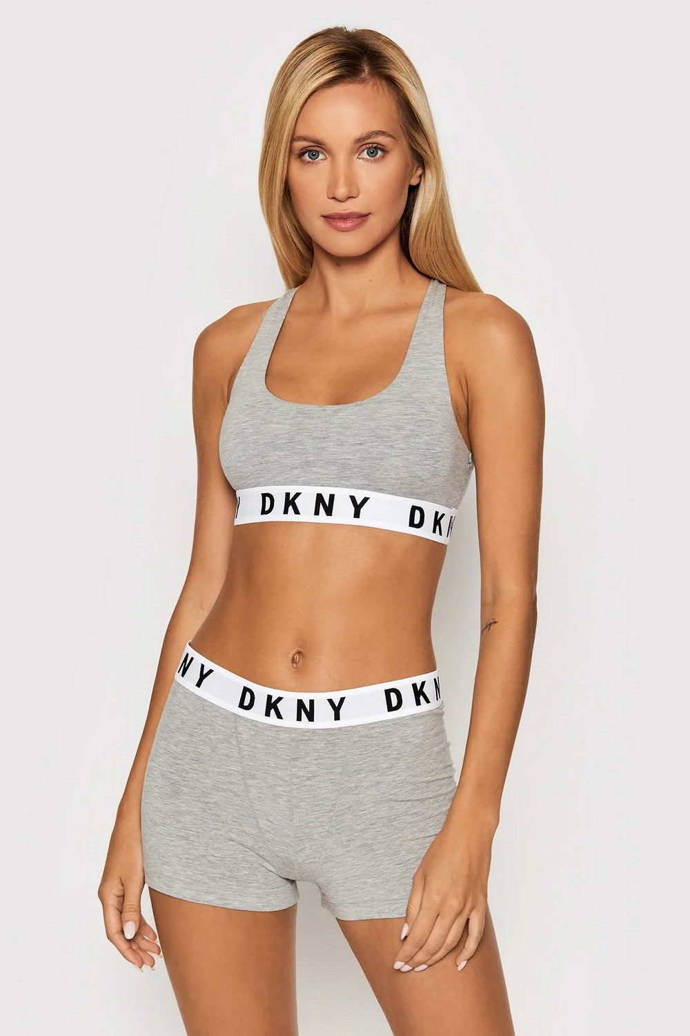 Бесшовный бюстгальтер бандо DK4506 heather grey