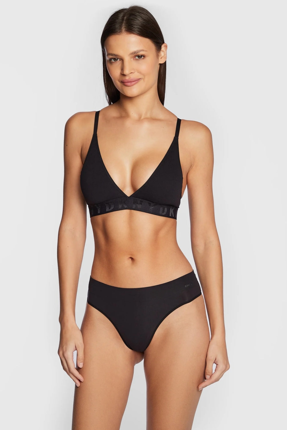 Трусики стринг с широкой резинкой DK5016 black