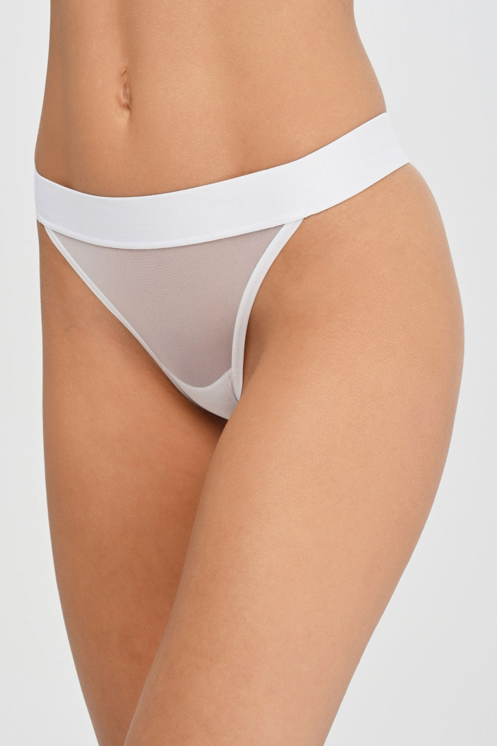 Трусики танга из микросетки DK8945 white