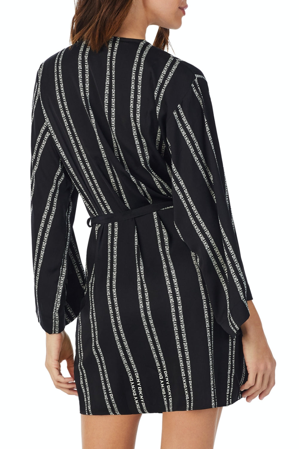 Короткий халат с логотипом YI2222661 black