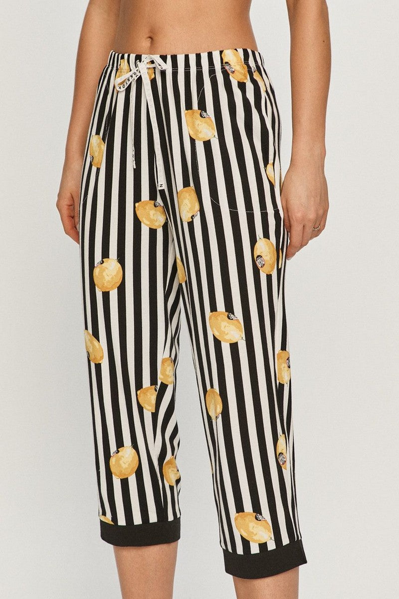 Хлопковая пижама с принтом YI2922473 black stripe