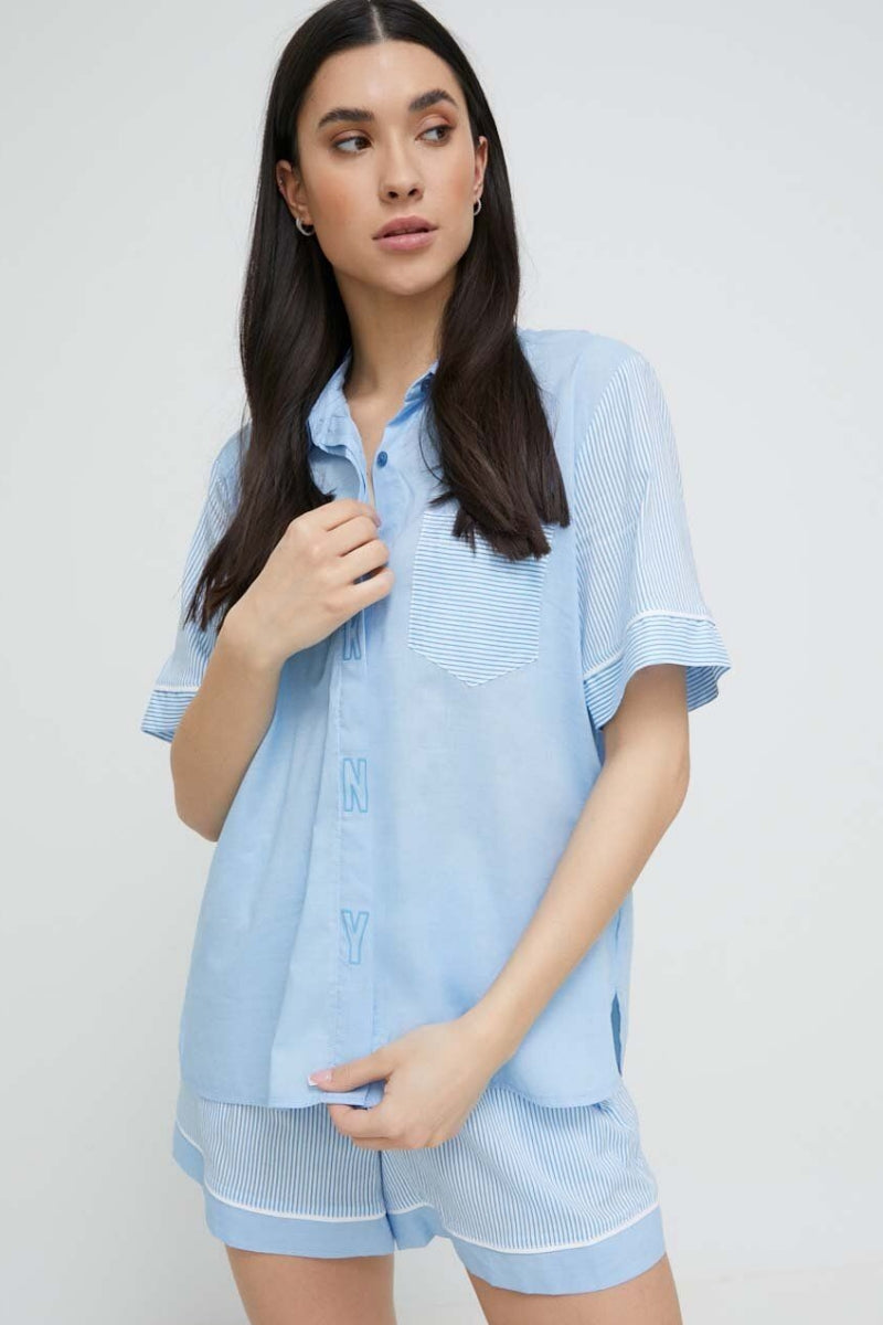 Пижама в полоску YI2922655 blue