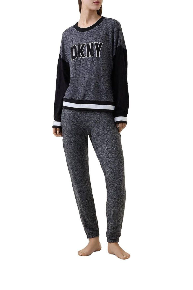 Домашний костюм с брюками YI2922672 black h.