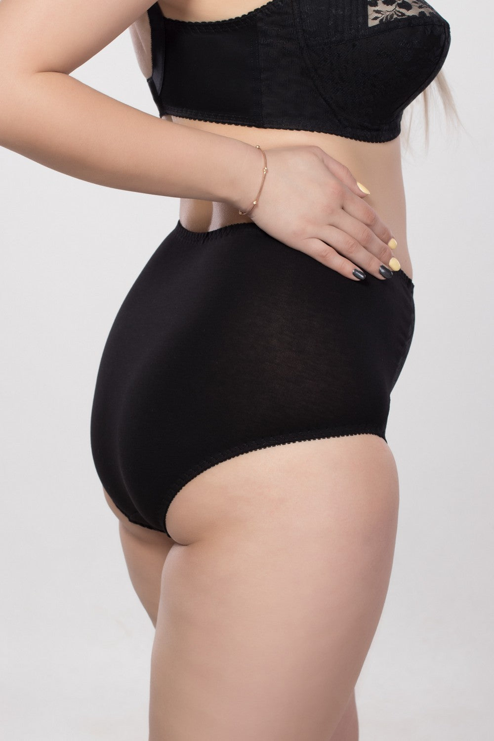 Высокие трусики слип 2505/501 black