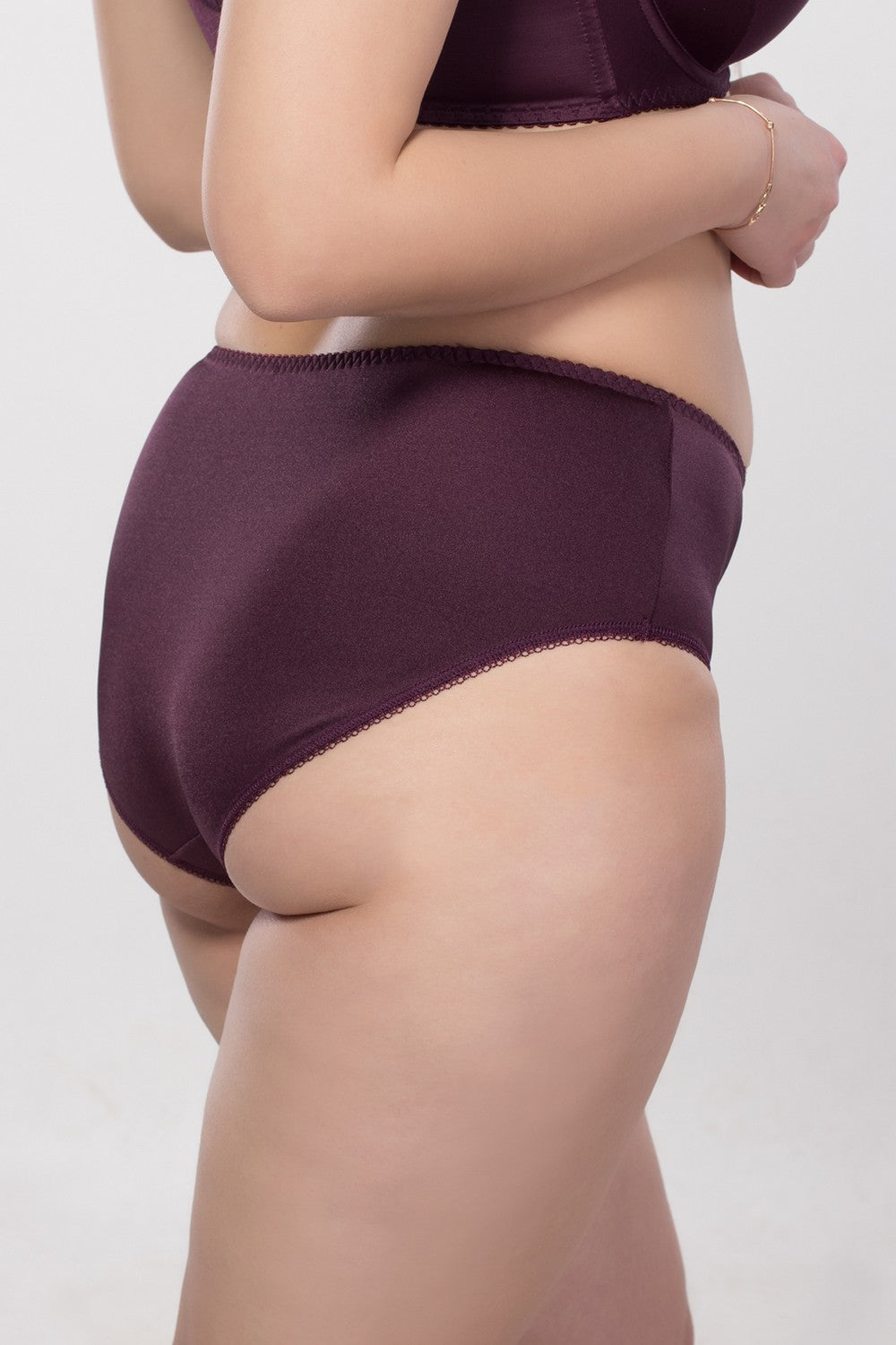 Трусики слип с кружевом 2509/010 plum wine