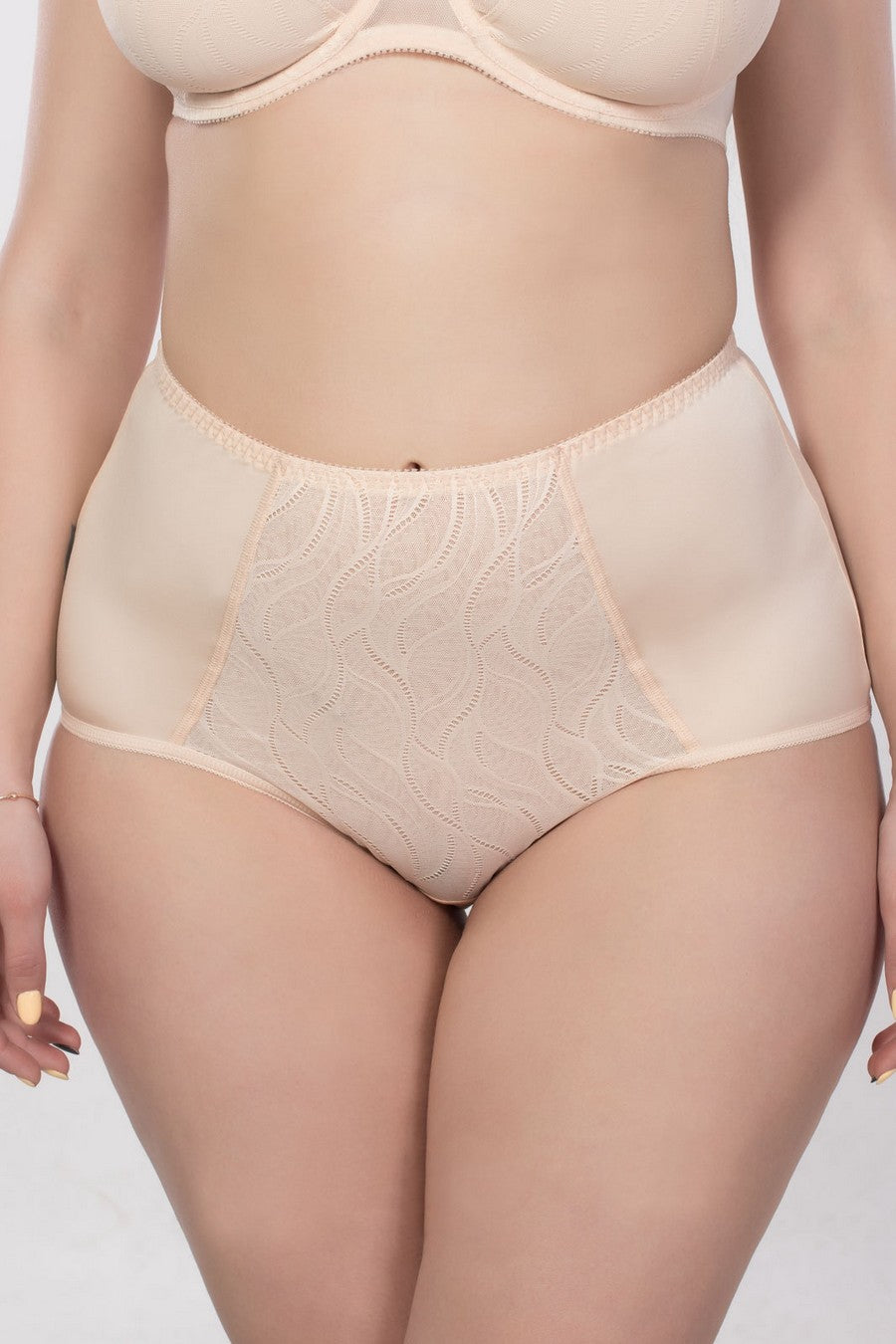 Трусики слип с завышенной талией 3002/400 beige