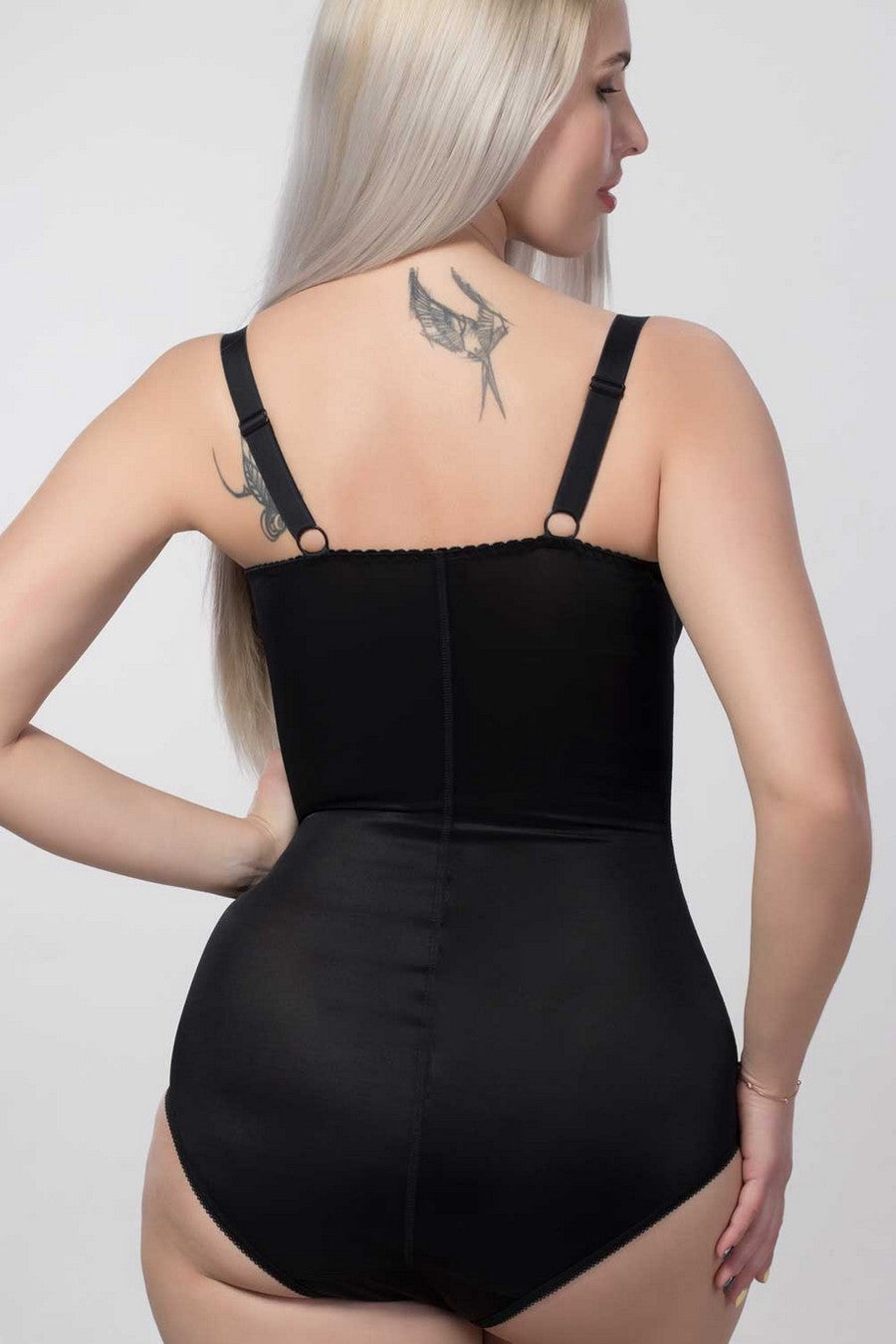 Корректирующая грация с кружевом 3200/400 black