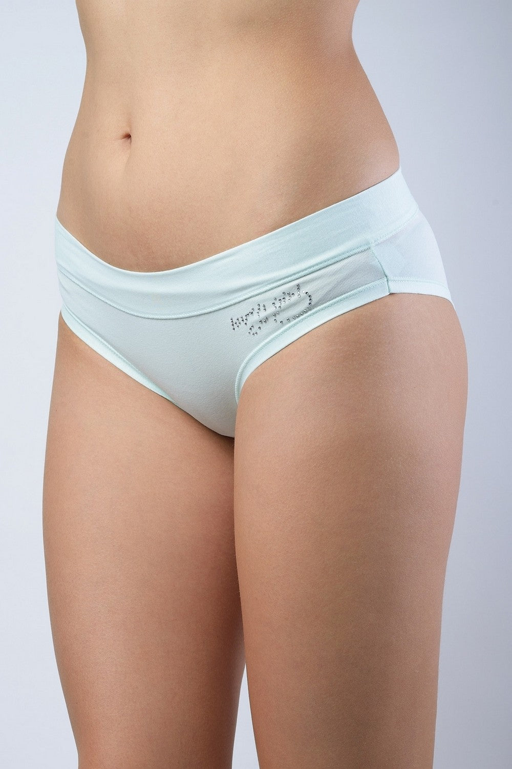 Хлопковые трусики со стразами 6393col