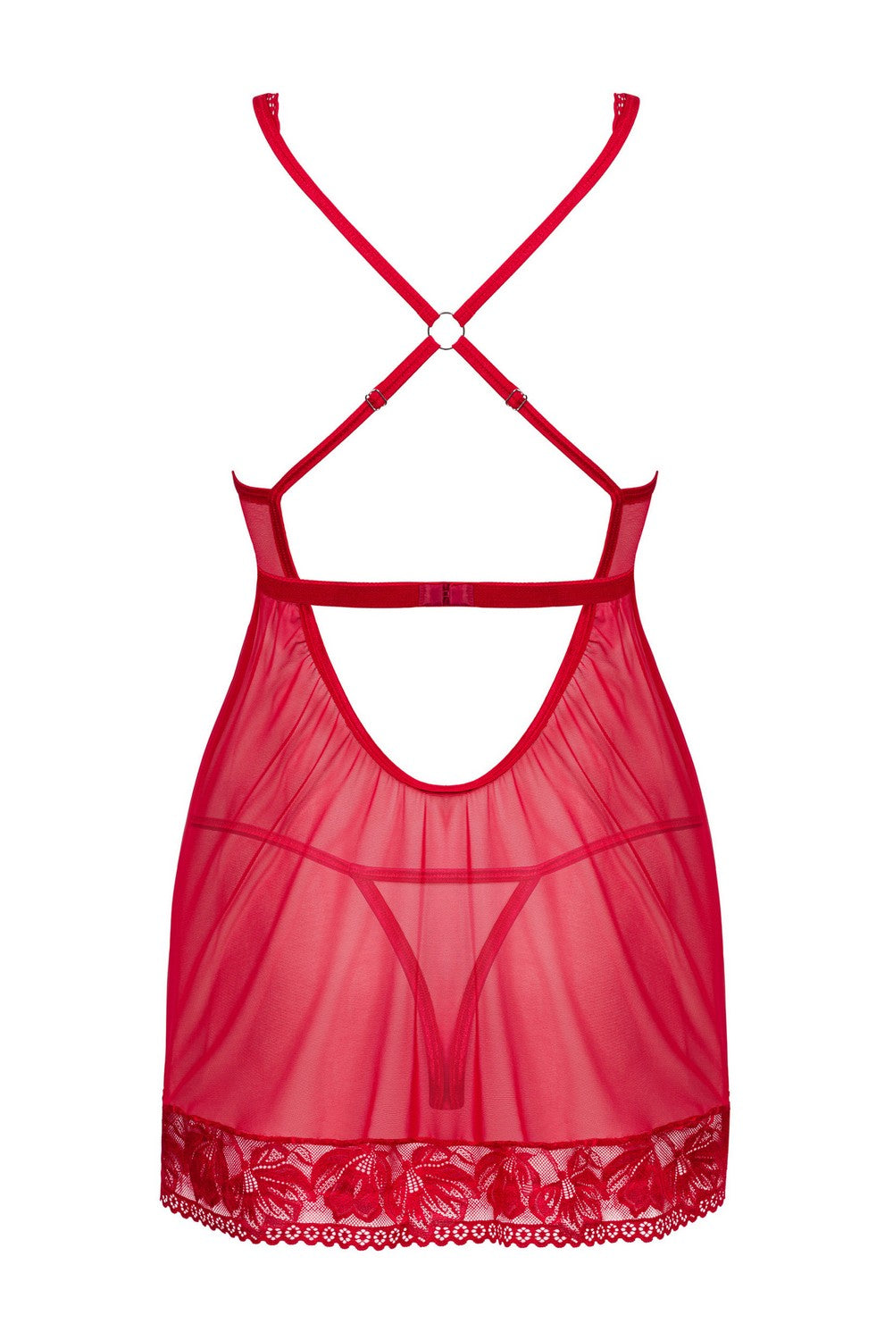 Бебидолл из микросетки Lacelove red