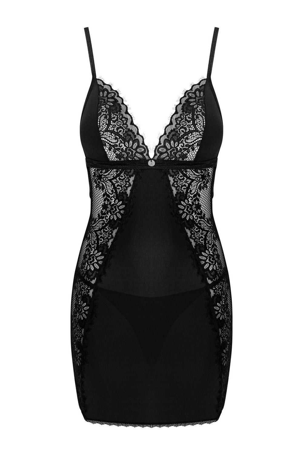 Облегающая эротическая сорочка Maderris black