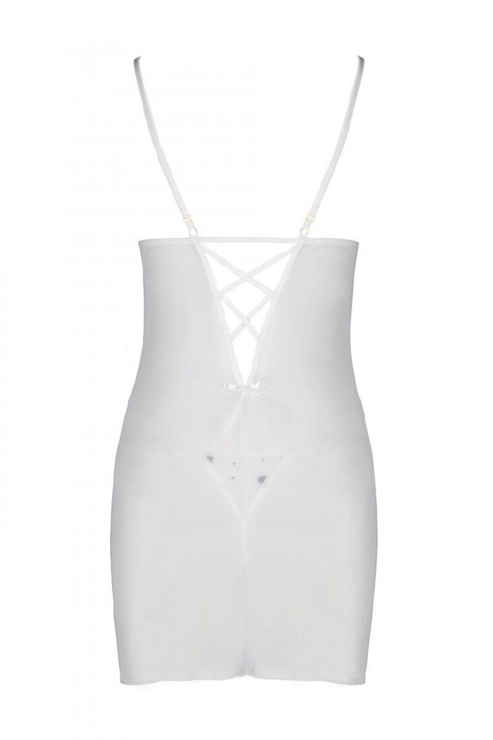 Прозрачная сорочка с сердцами Lovelia white