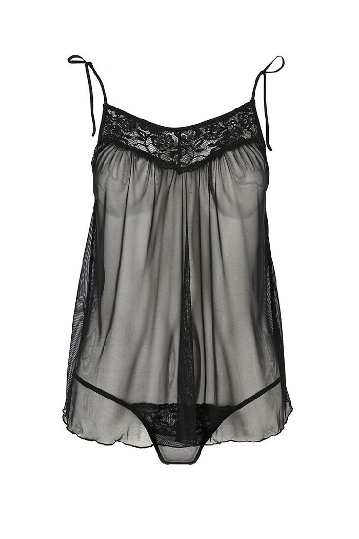 Эротический бебидолл из микросетки Melania