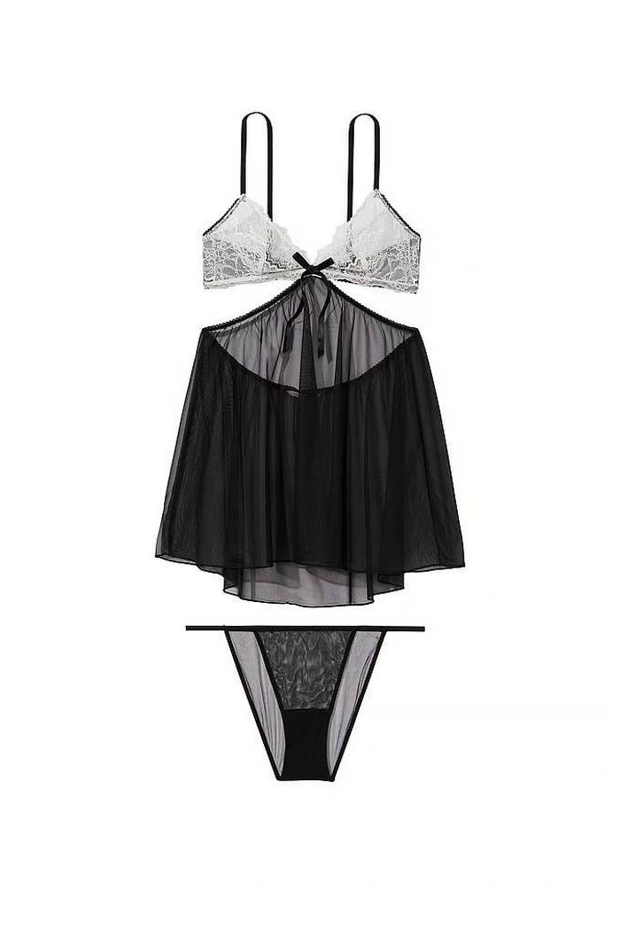 Еротична сорочка з мереживним ліфом 320086717