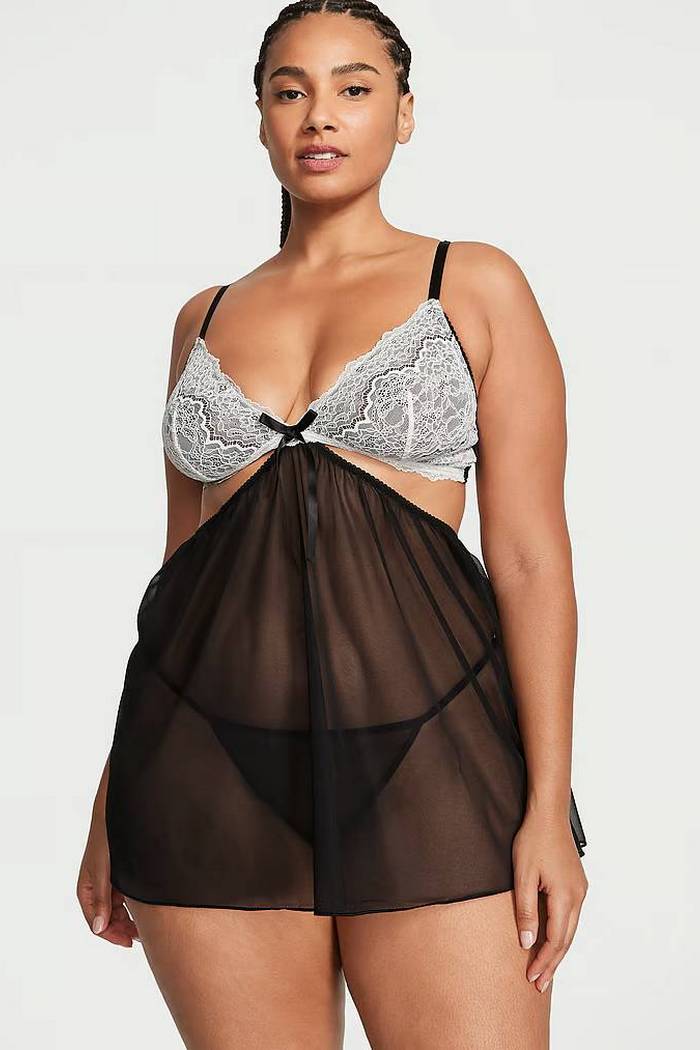 Эротическая сорочка с кружевным лифом 320086717