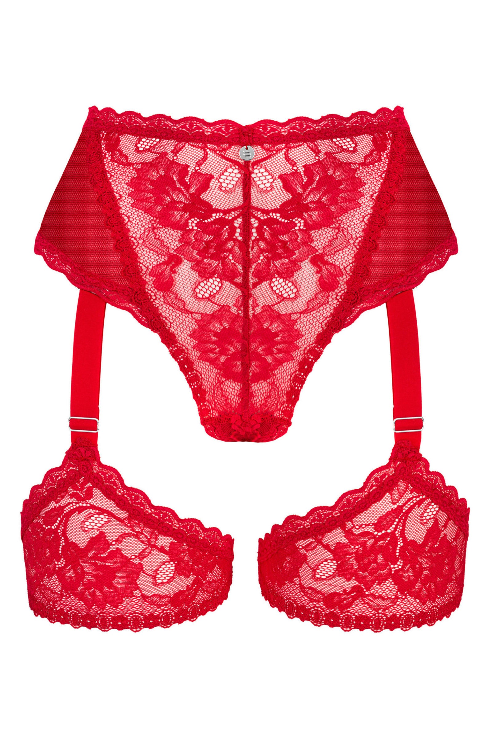 Кружевные трусики с подвязками Belovya