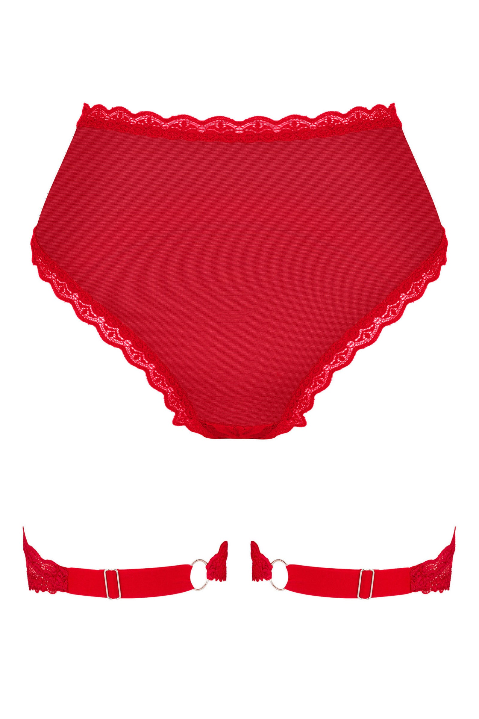 Кружевные трусики с подвязками Belovya