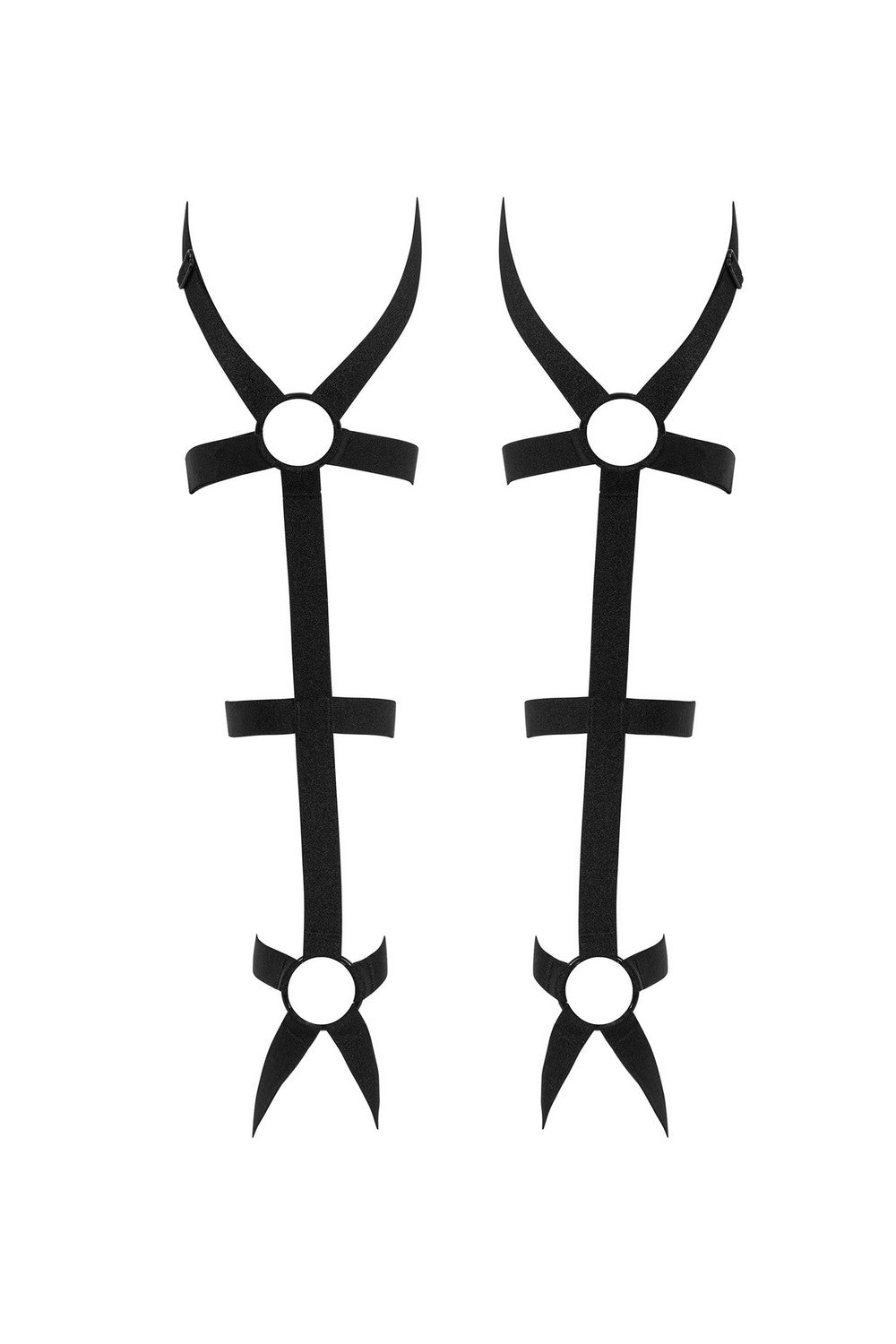 Декоративная портупея для ног Armares black