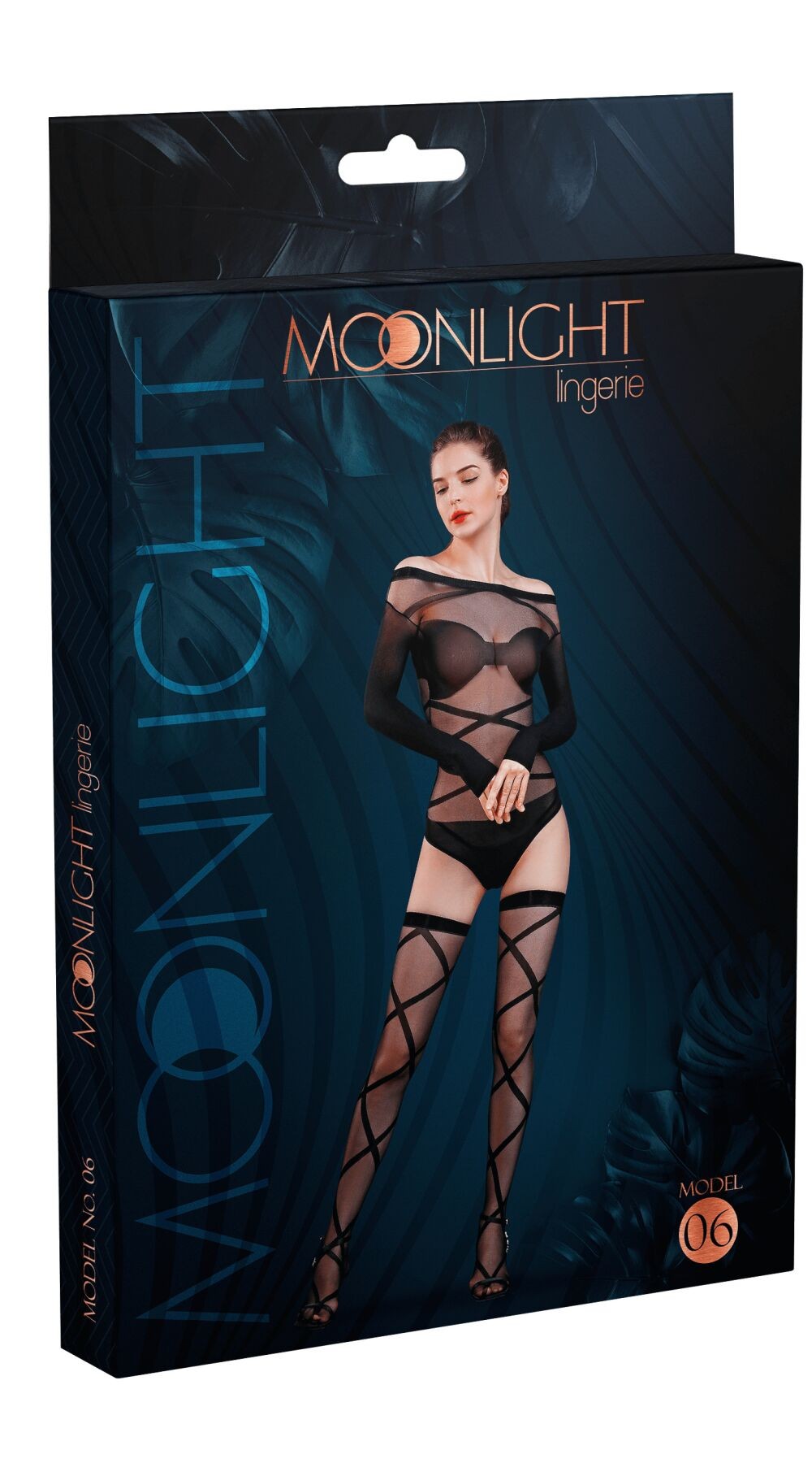 Эротический комплект с чулками Model 06 black