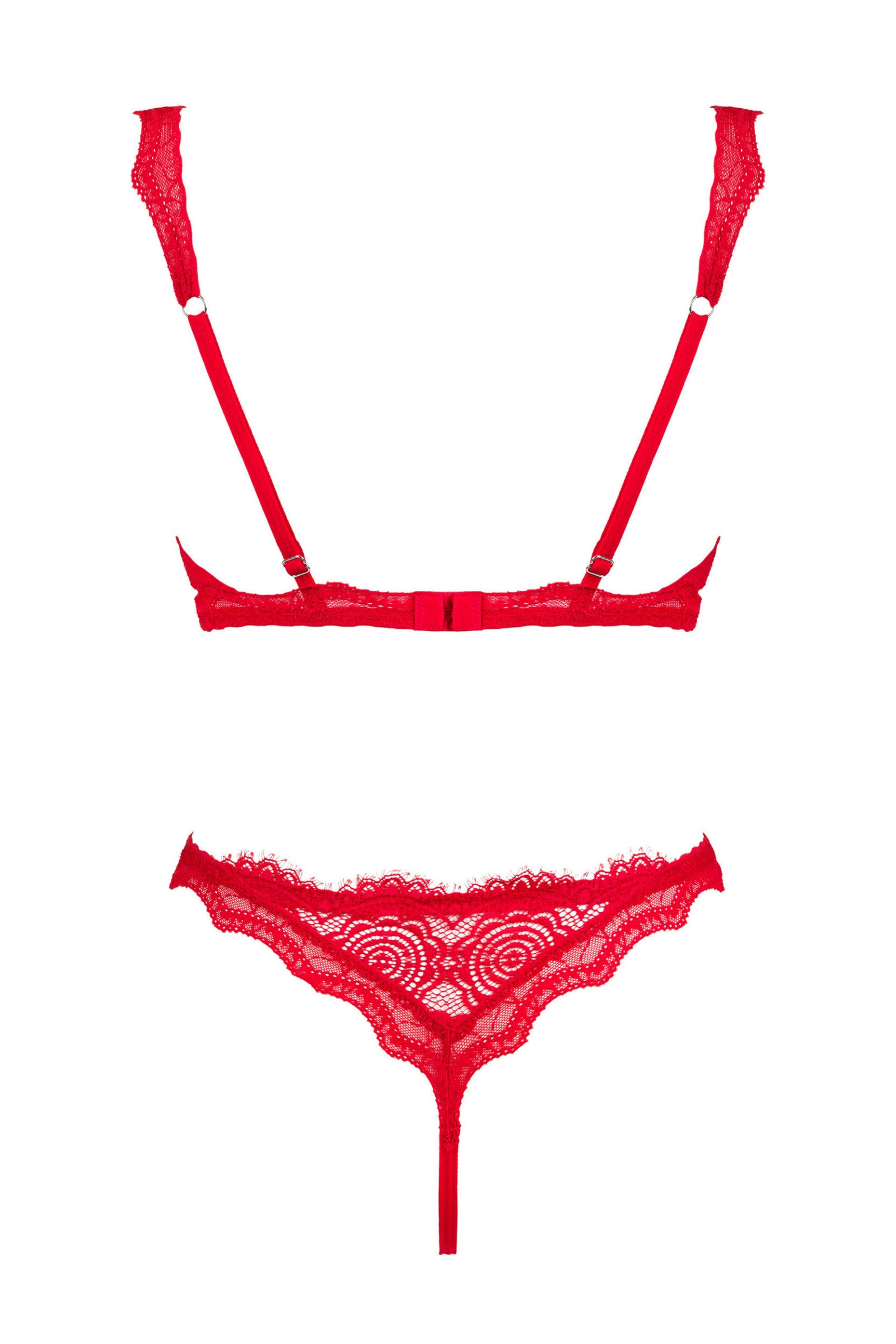 Эротический комплект с разрезами Bergamore