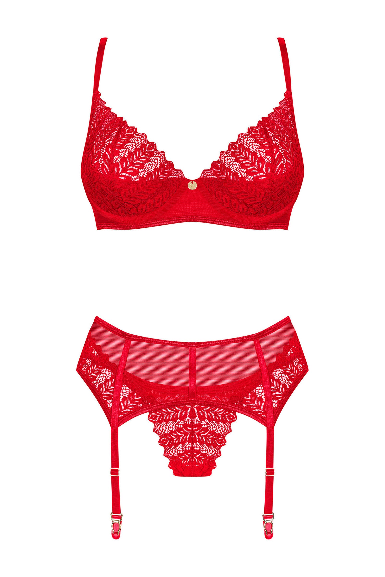 Кружевной комплект с поясом Ingridia