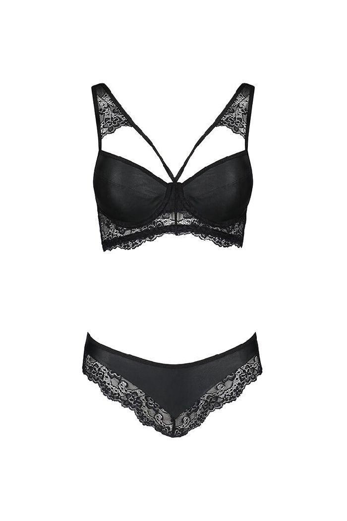 Эротический комплект из эко-кожи Loona