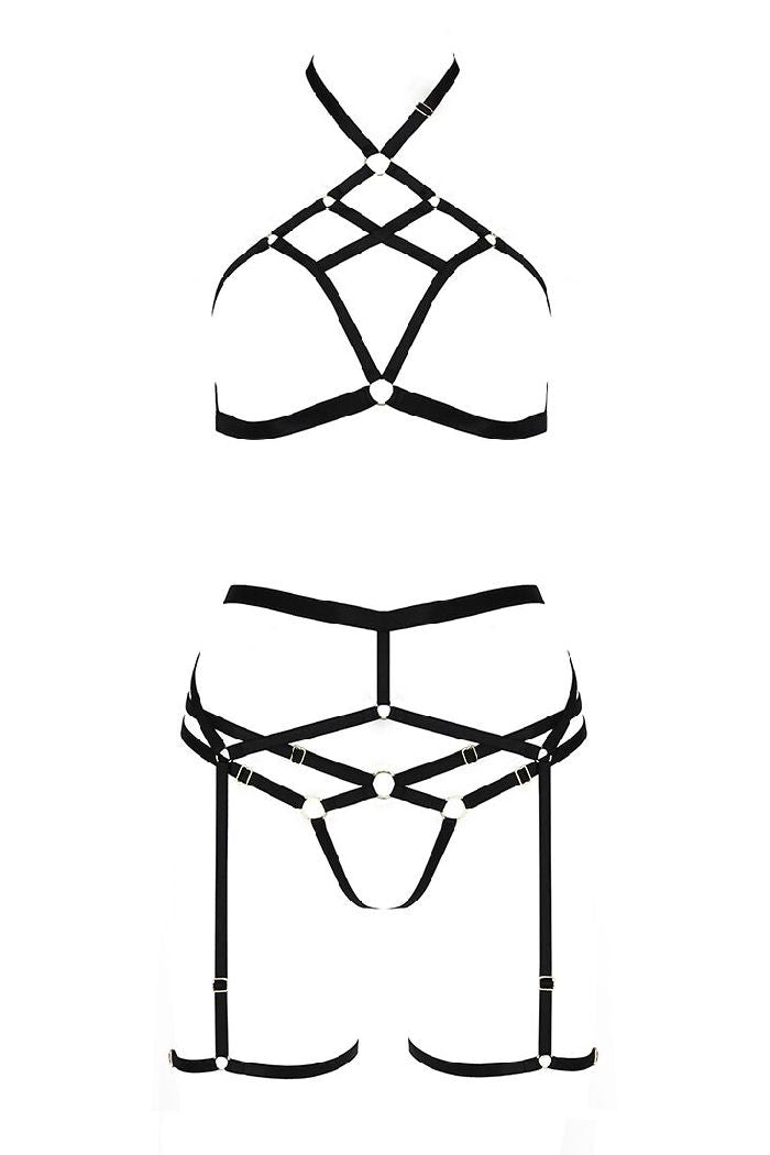 Эротический комплект из стрепов Morgan