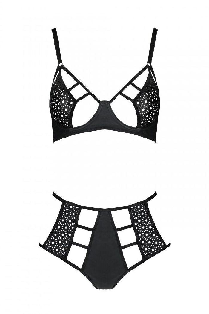 Эротический комплект из эко-кожи Tasmina