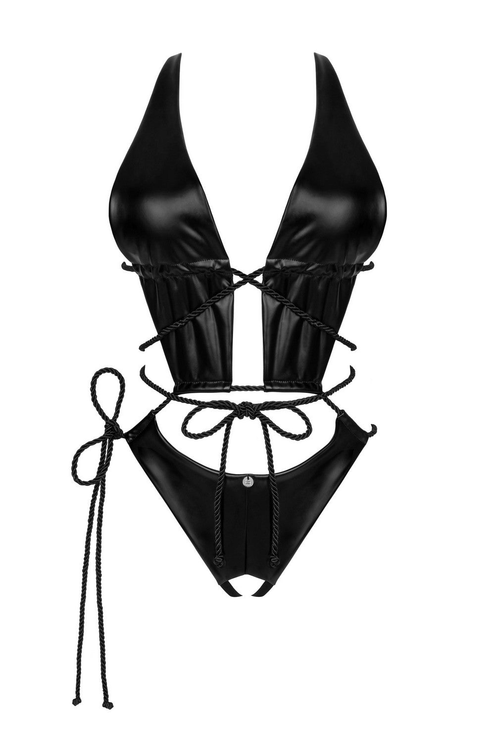 Эротическое боди с вырезом Cordellis black