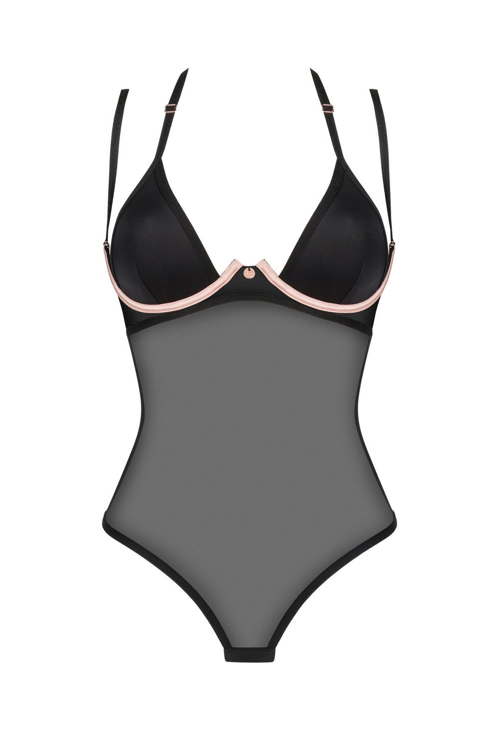 Боди из микросетки Selinne black