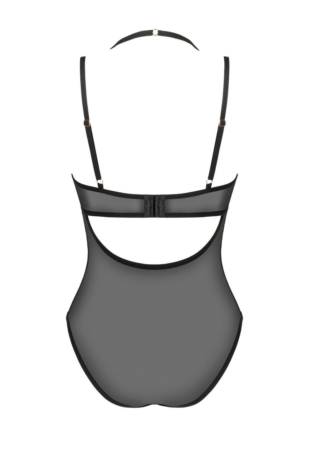 Боди из микросетки Selinne black