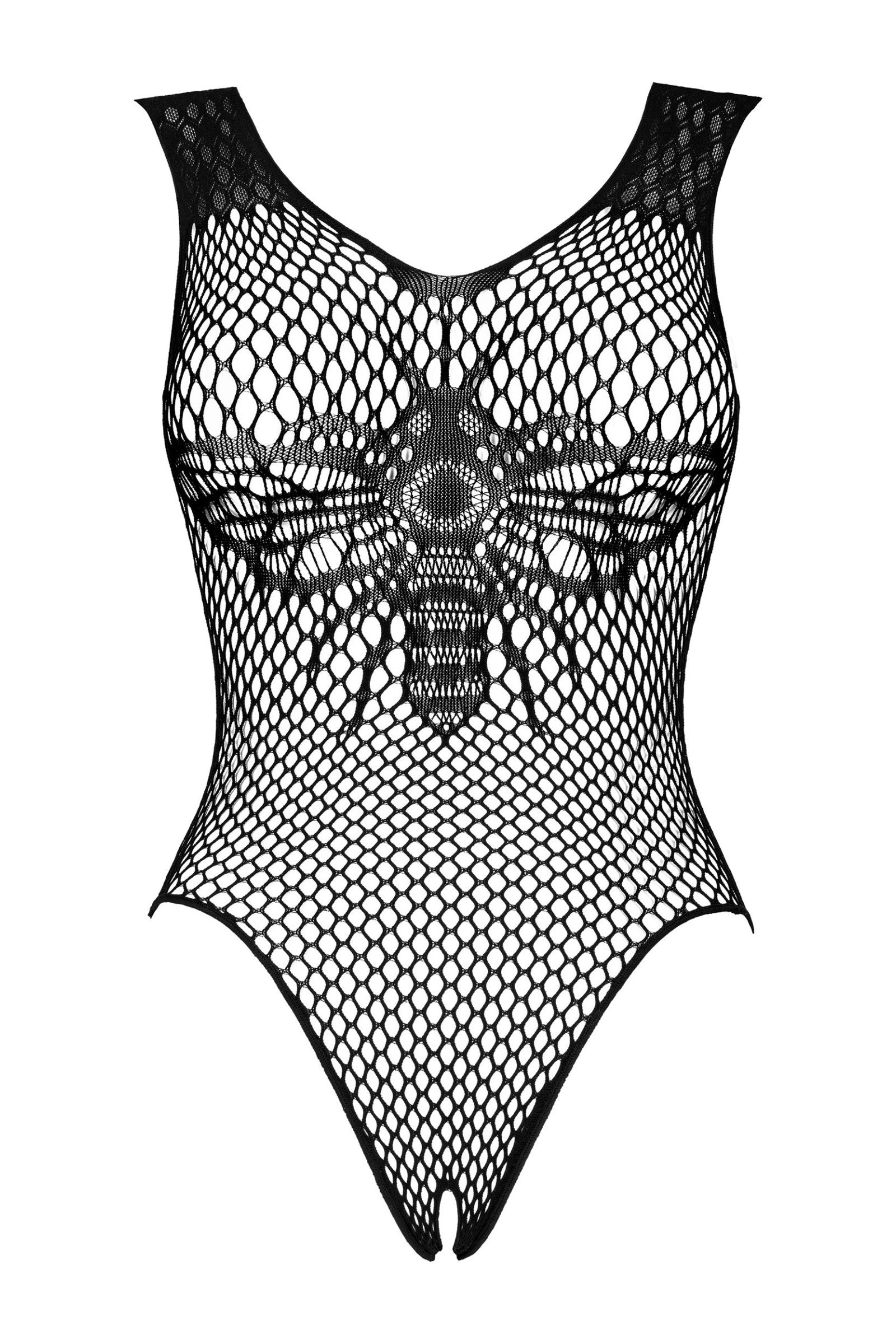 Боди-сетка с разрезом B134 black