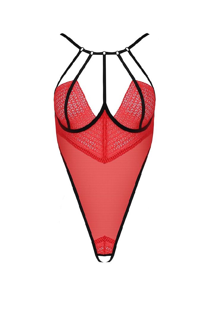 Эротическое боди с разрезом Akita