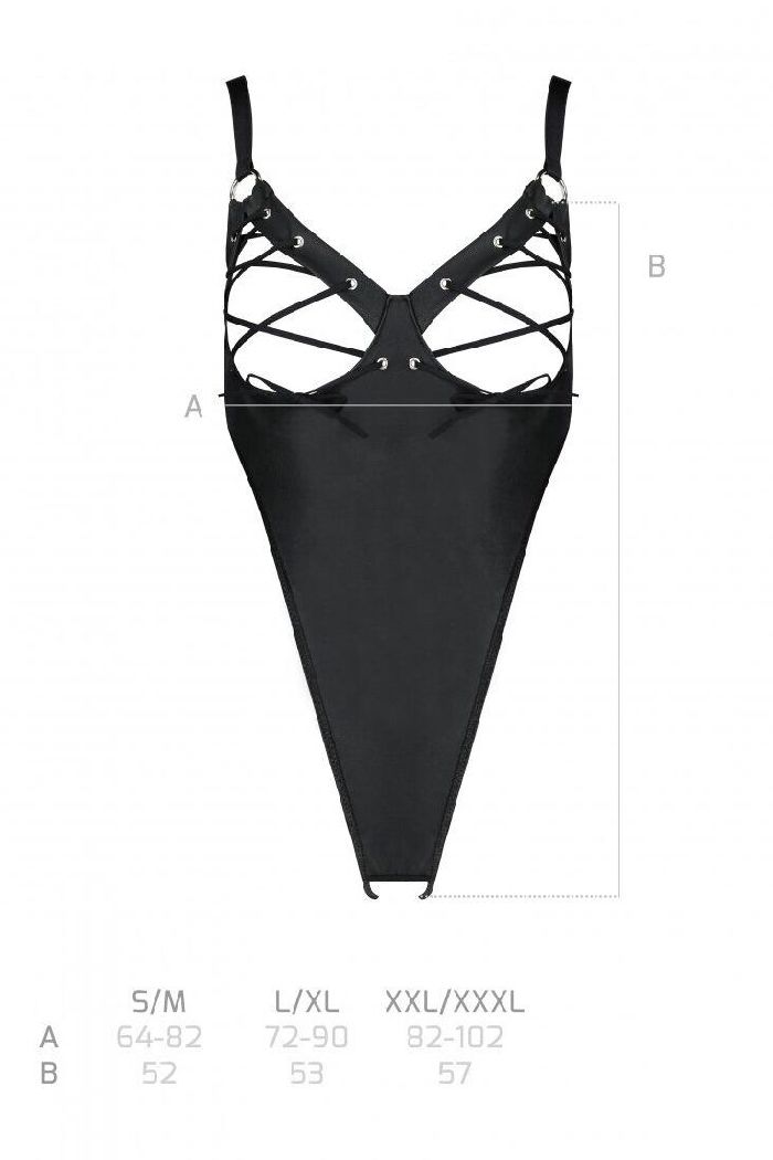 Эротическое боди из эко-кожи Celine