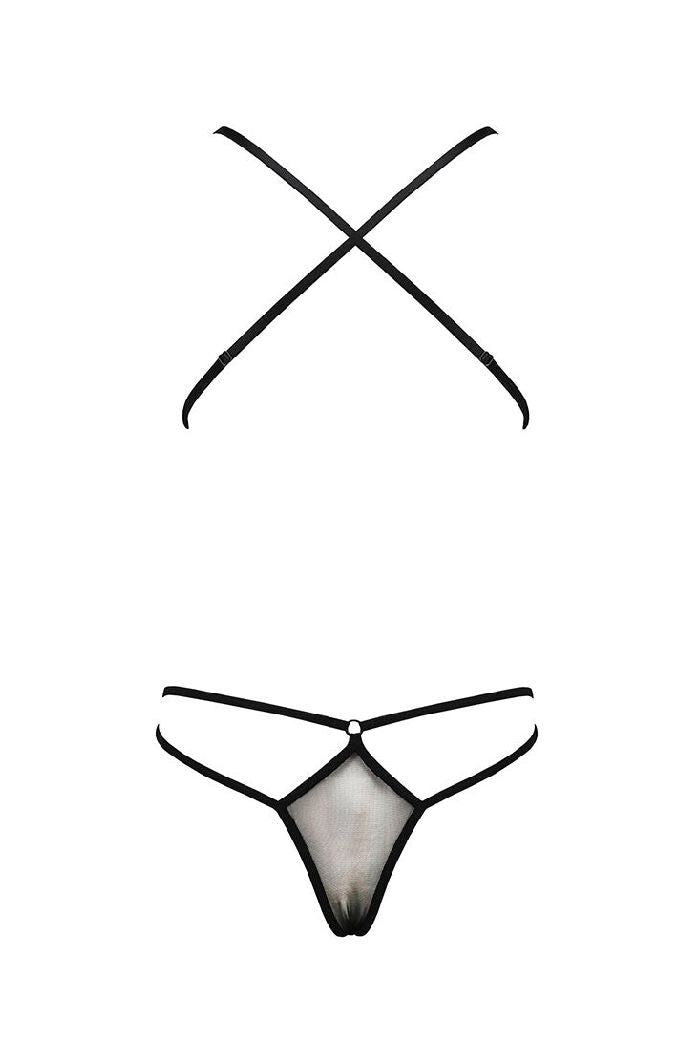 Эротическое боди со шнуровкой Erza