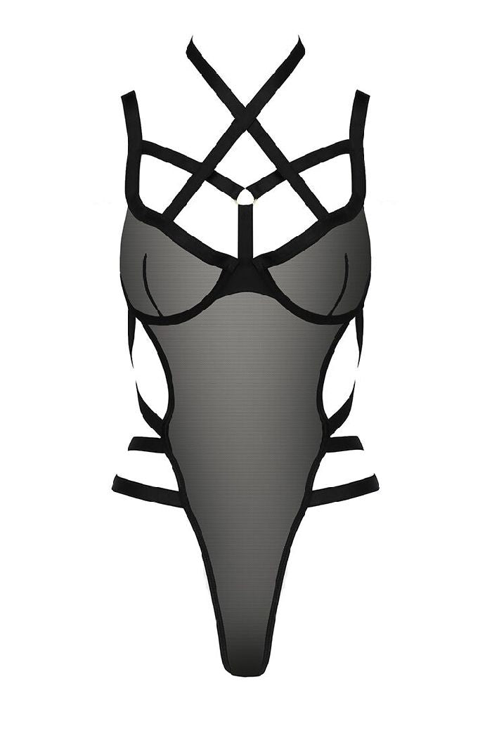 Эротическое боди из микросетки Hagar