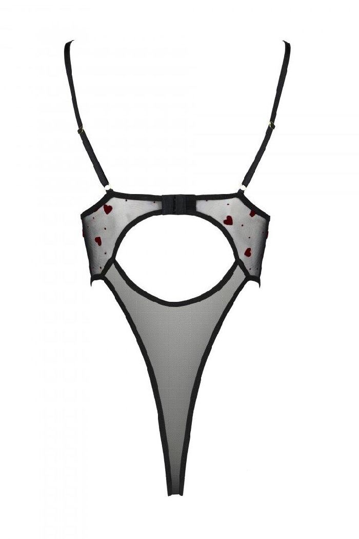 Боди-стринг с высоким вырезом Lovelia black