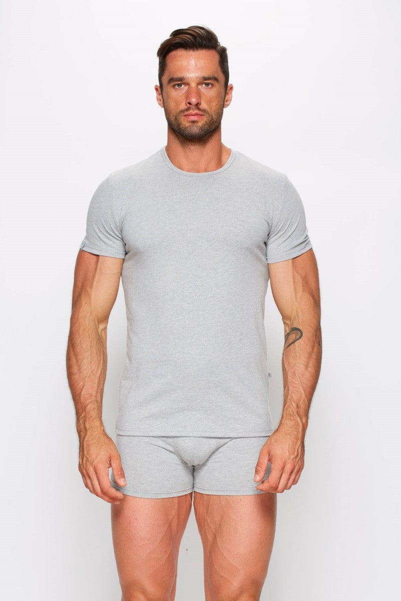 Мужская футболка из хлопка 01/1-82/04 grey