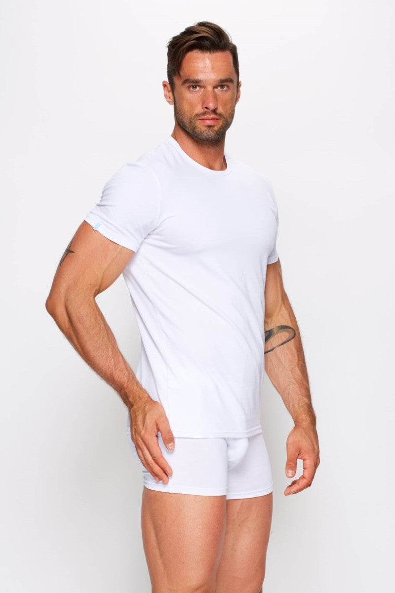 Мужская футболка из хлопка 01/1-82/2 white