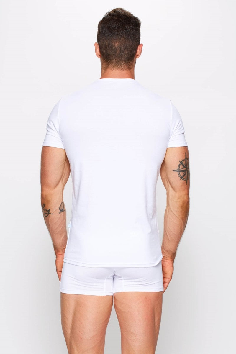 Мужская футболка из хлопка 01/1-82/2 white
