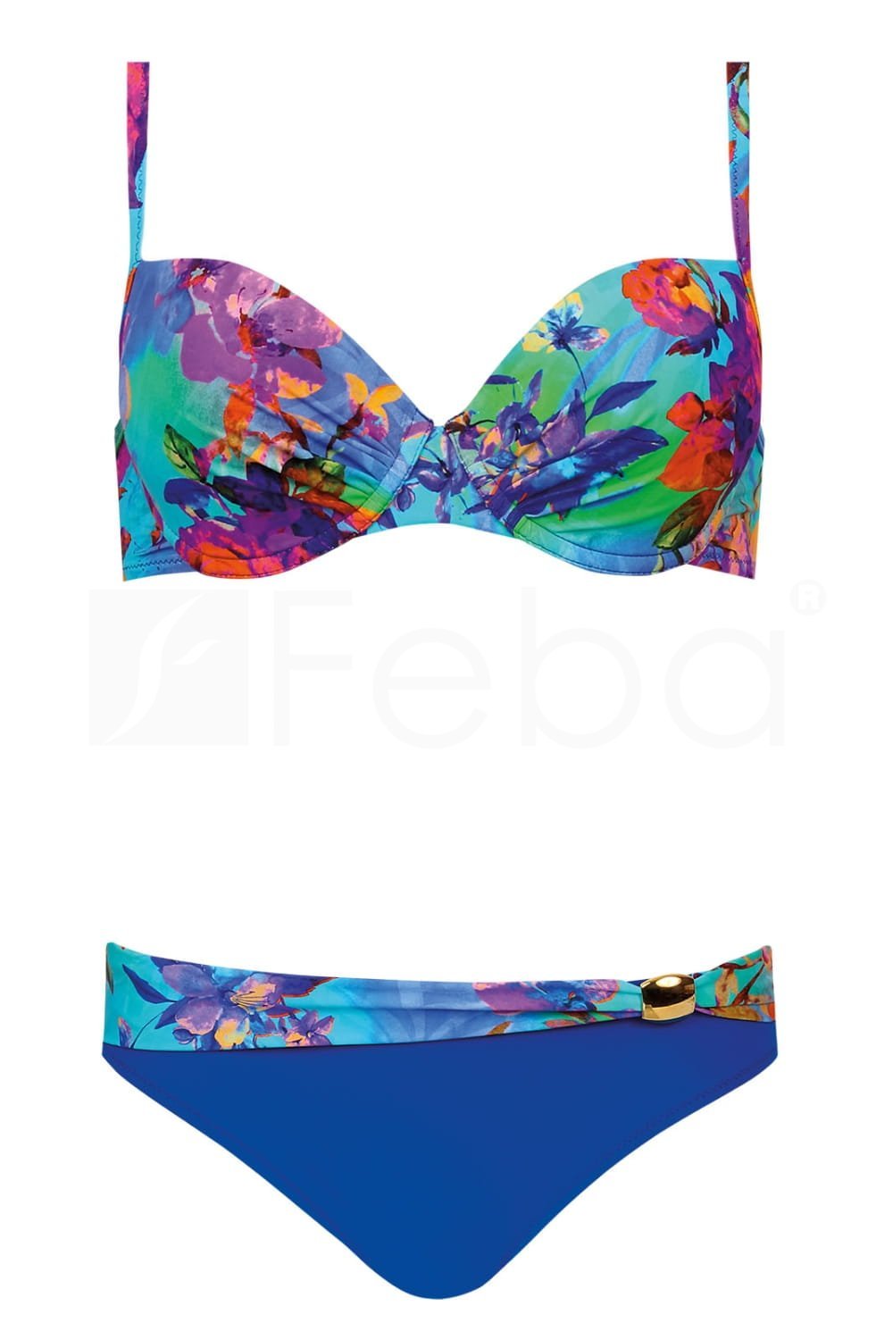 Раздельный купальник с цветочным принтом Summer F01B/755