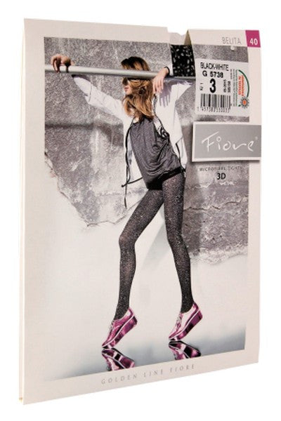 Фантазийные матовые колготки с узором Belita 40d