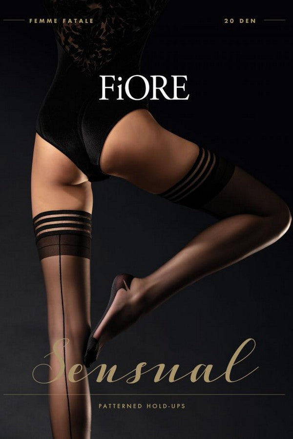 Гладкие чулки со швом Femme Fatale 20d O4064