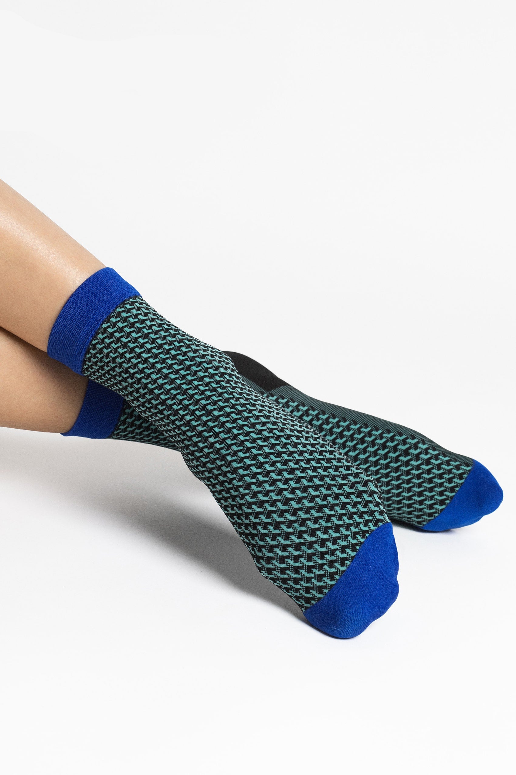 Носки с геометрическим узором Op-Art G1118 40d