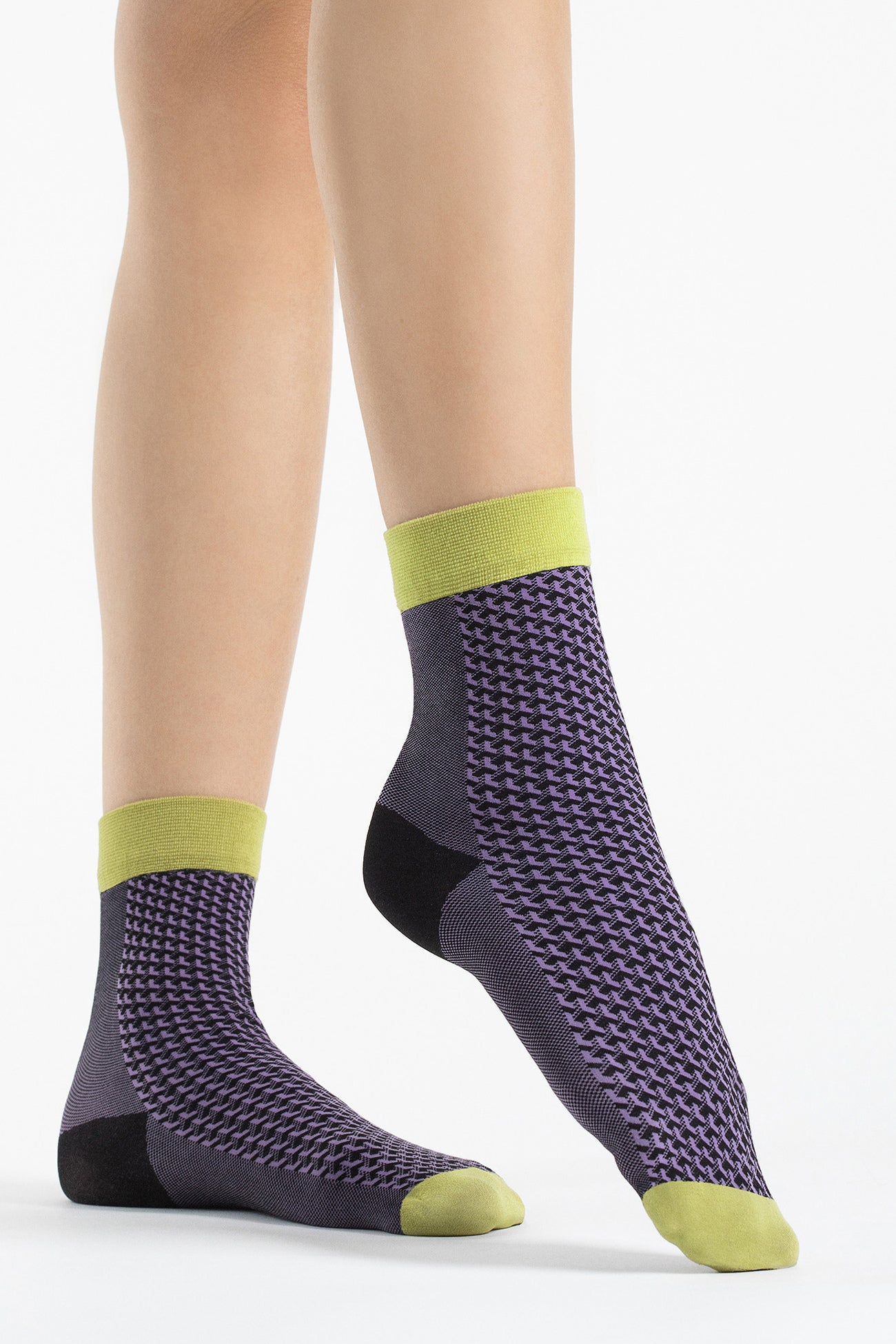 Носки с геометрическим узором Op-Art G1118 40d