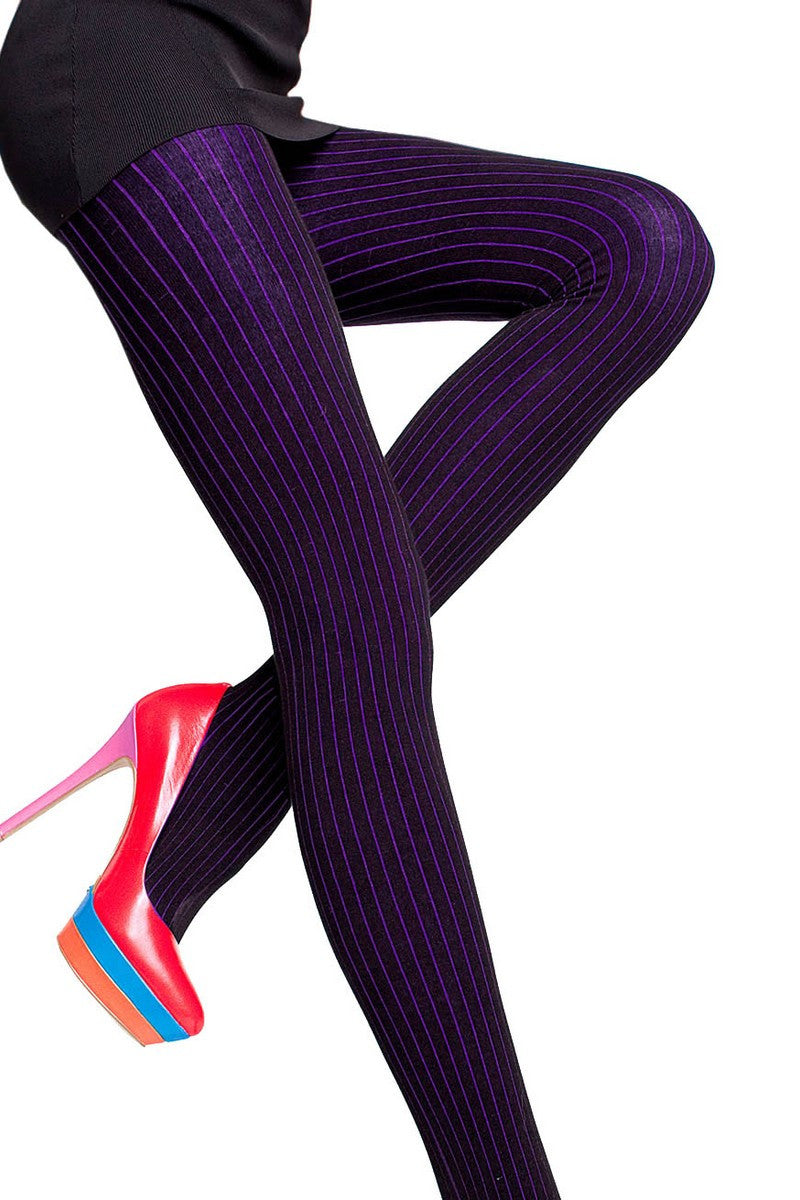 Цветные колготки в полоску XARA cotton