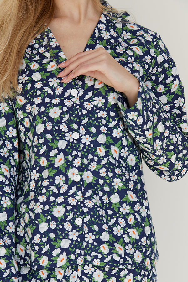 Фланелевая пижама с цветами Chamomile FL0057-53-69