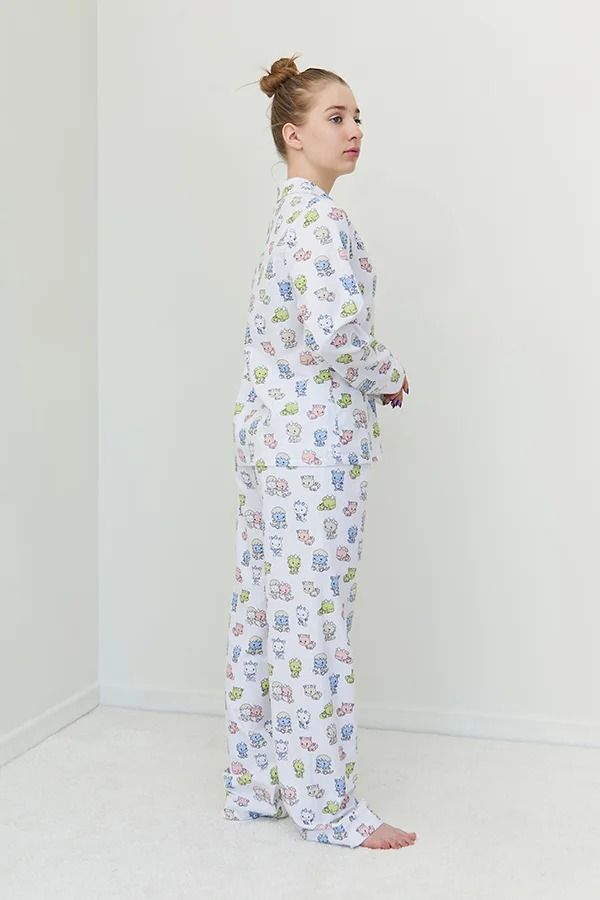 Фланелевая пижама Dinoworld FL0057-20-69 white