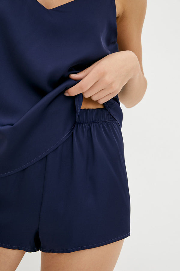 Шелковый комплект для дома с шортами Lake SH0011-14-78