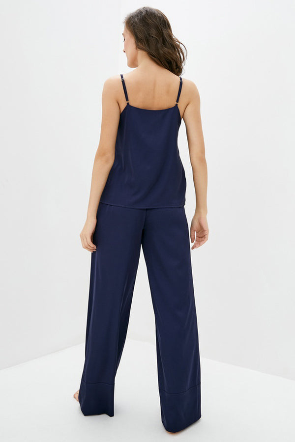 Шелковый комплект для дома с брюками Lake SH0048-14-79