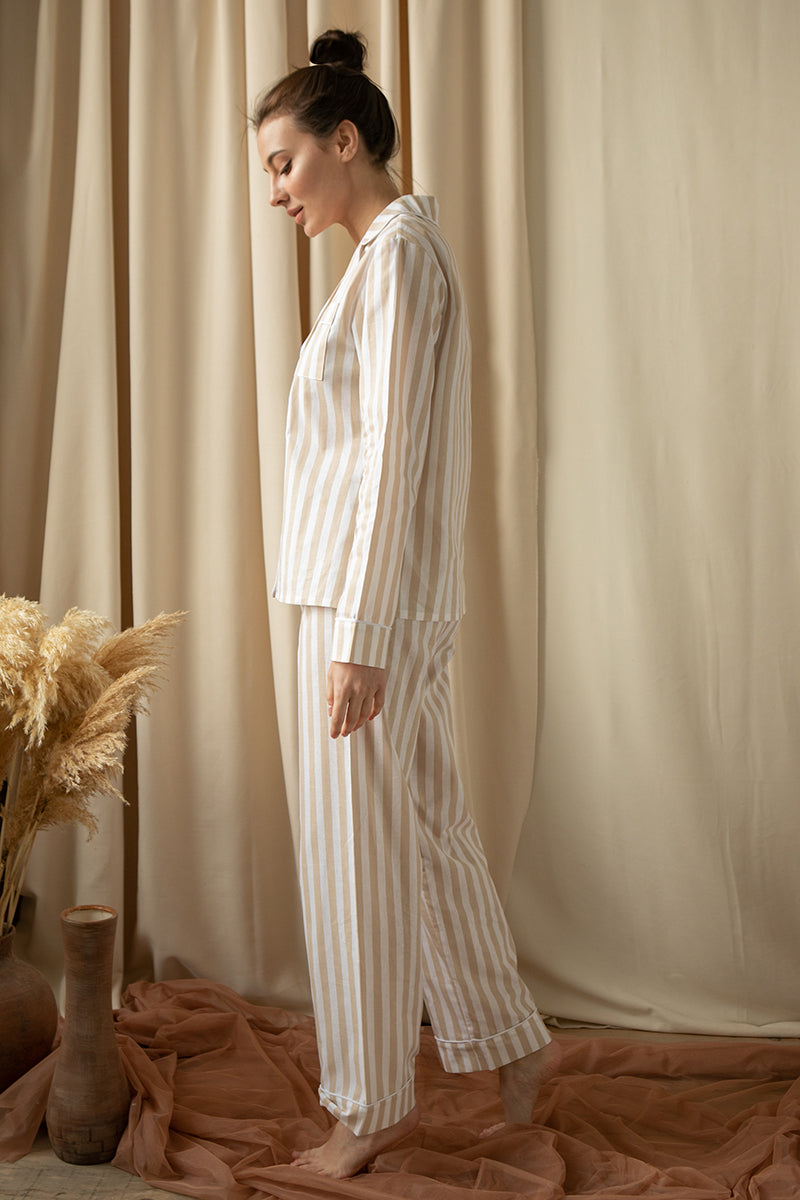 Хлопковая пижама с брюками Lines HL0010-69-69